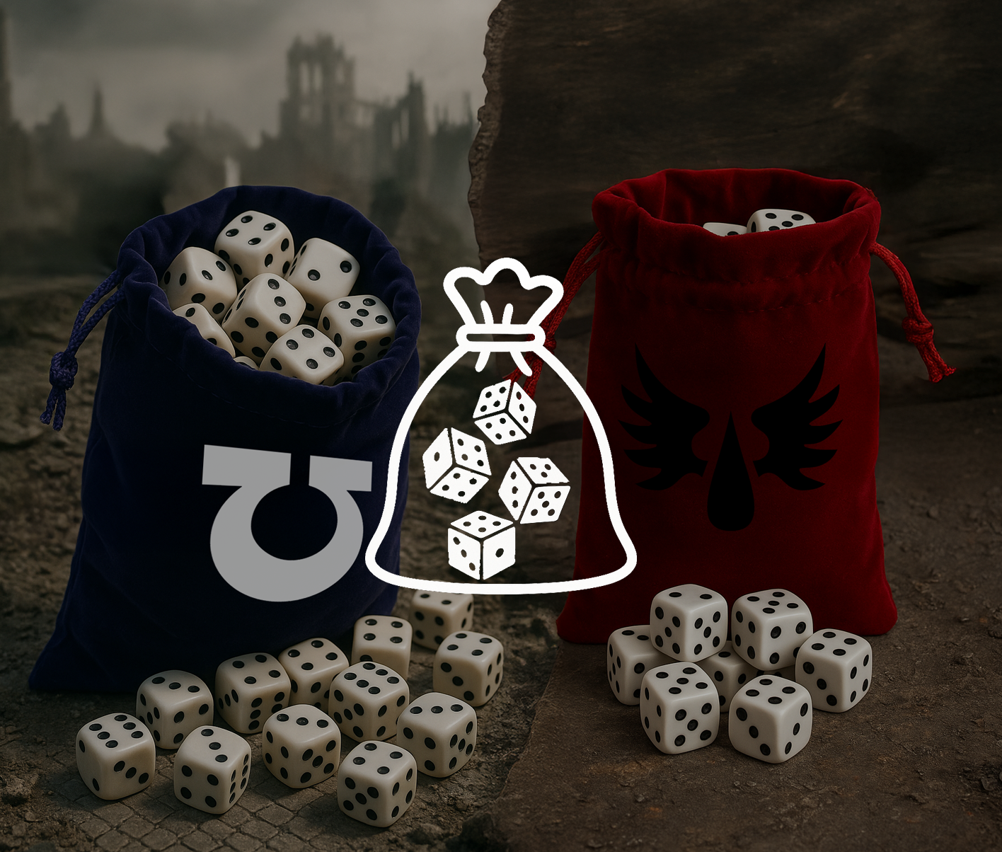 Pochons à dés personnalisables