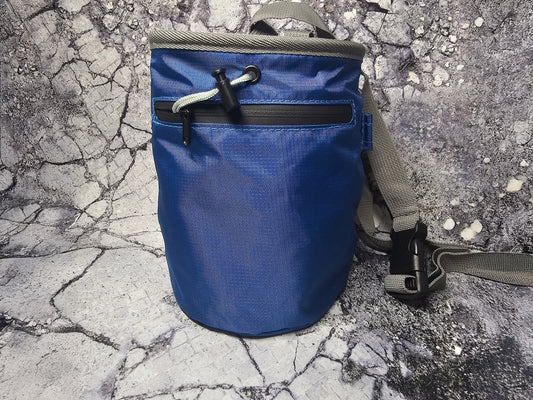 Customizable blue dice bag