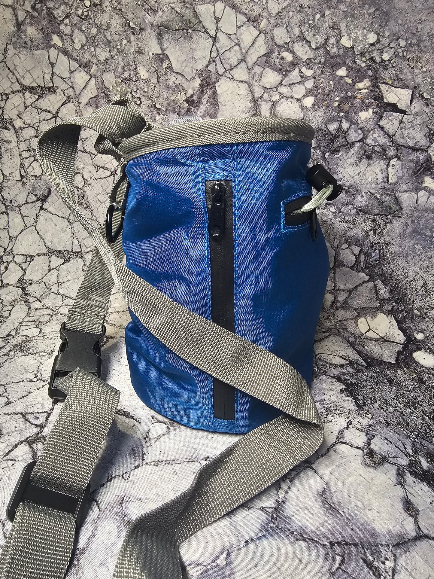 Customizable blue dice bag