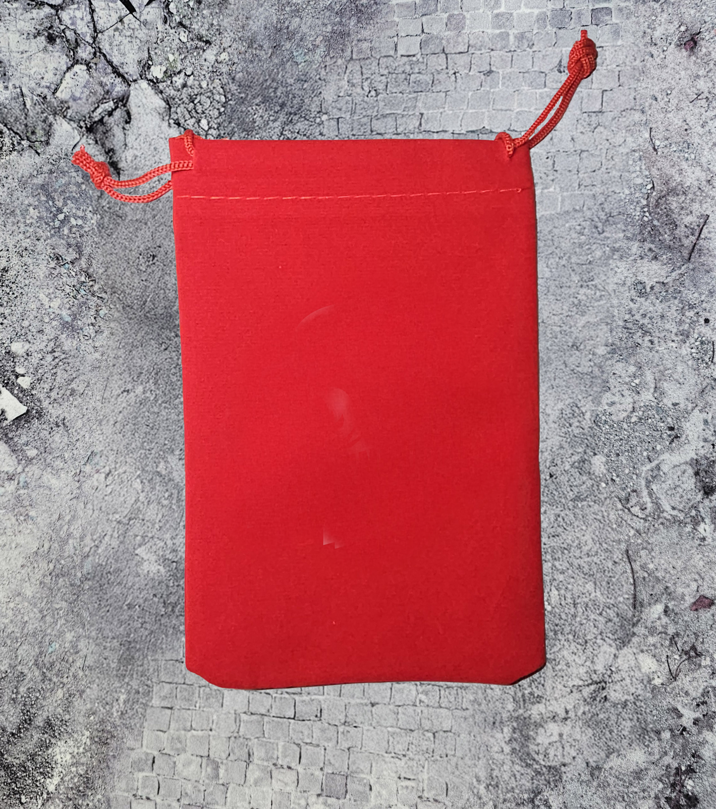 Customizable red dice bag