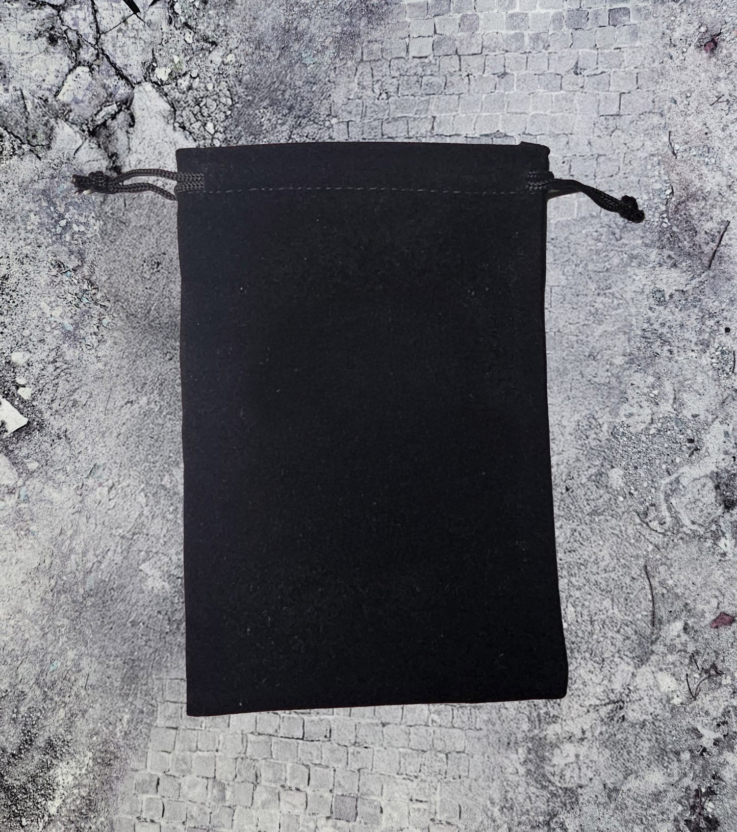 Customizable black dice bag