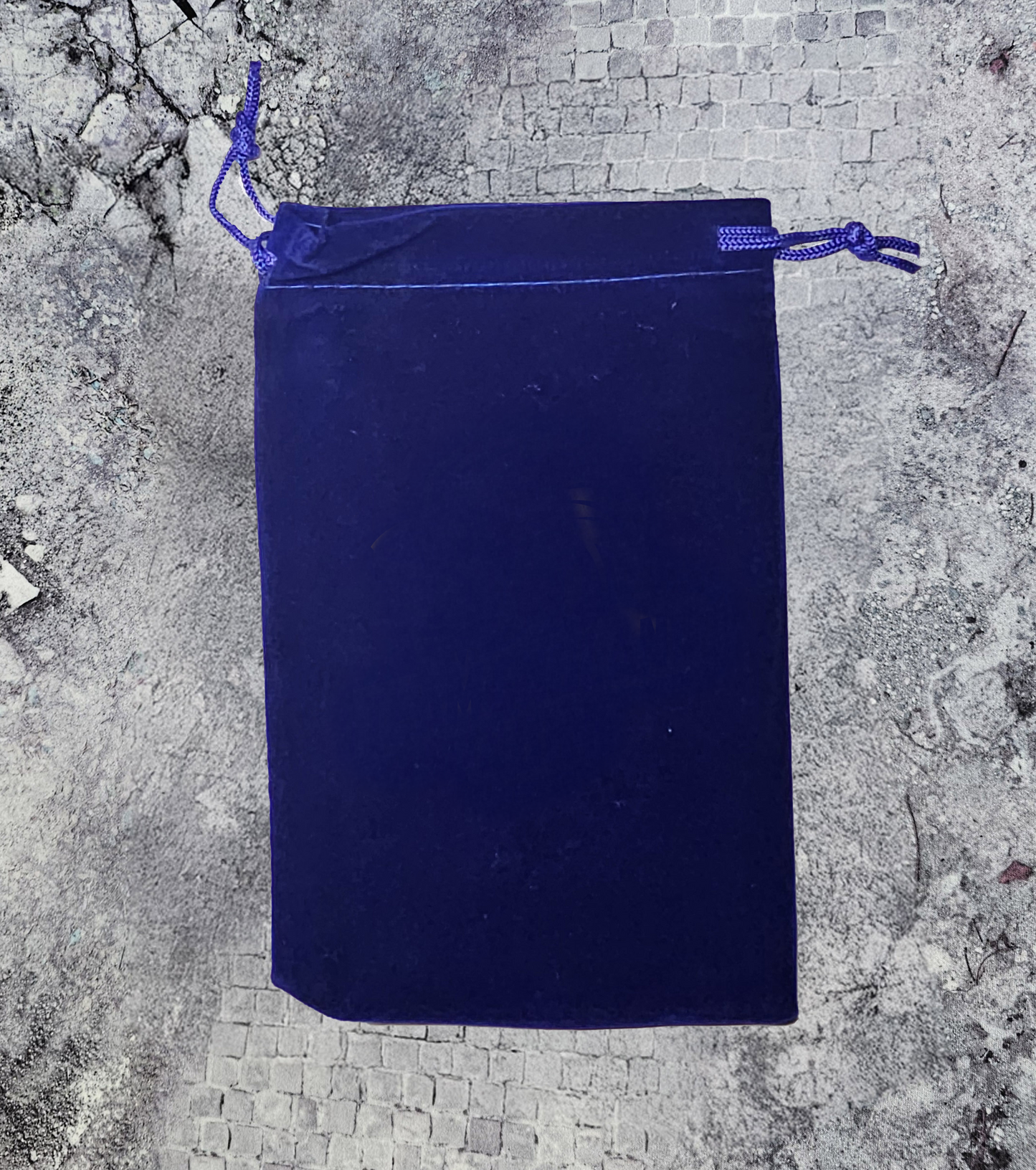 Customizable blue dice bag