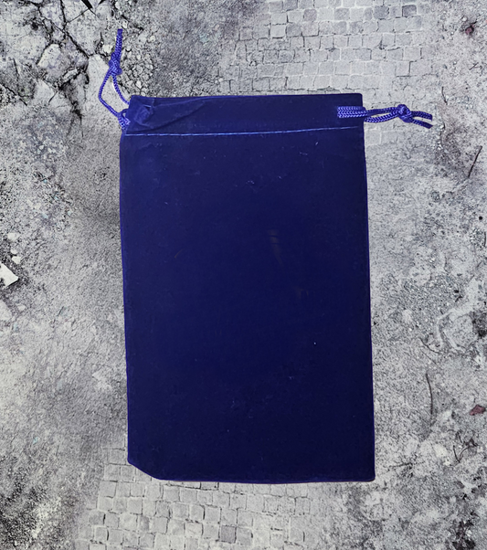 Customizable blue dice bag