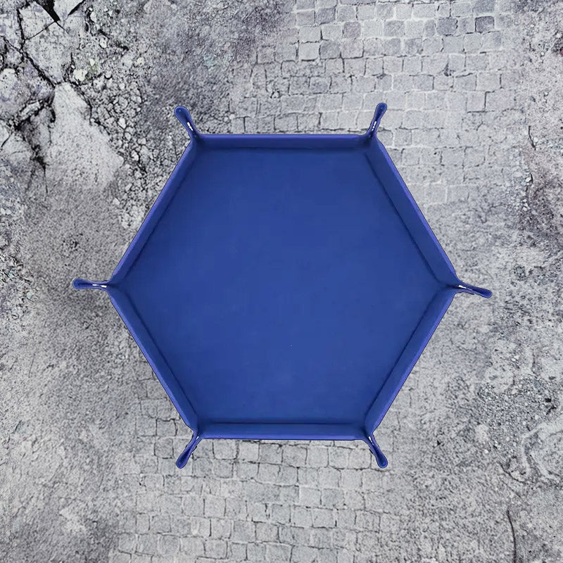 Customizable Dark Blue Hexagonal Track